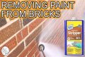 Does muriatic acid remove paint from brick?